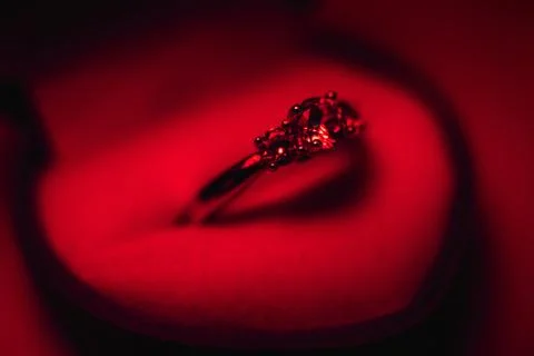 Valentine's day ring Stock Photos
