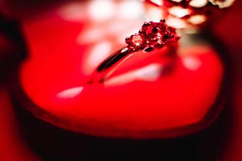 Valentine's day ring Foto stock