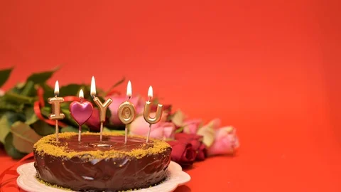 Valentine's Day Romantic Background with gift box.  Date. Table setting with gif Stock Footage 123379036