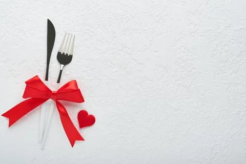 Valentines day romantic table setting. Empty or closeup of a dinner black p.. Stock Photos