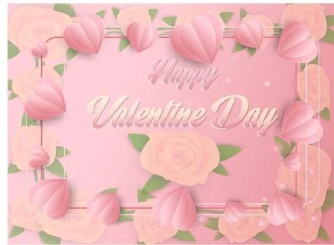 Valentine's Day Roses Stock Illustration