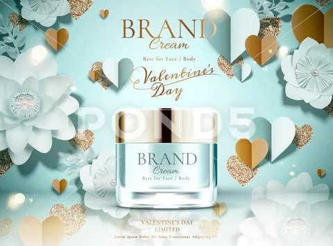 Valentine's day sale ads Stock Illustration