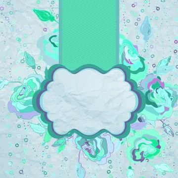 Valentine's day scrapbook design elements. EPS 8 Stock Illustration