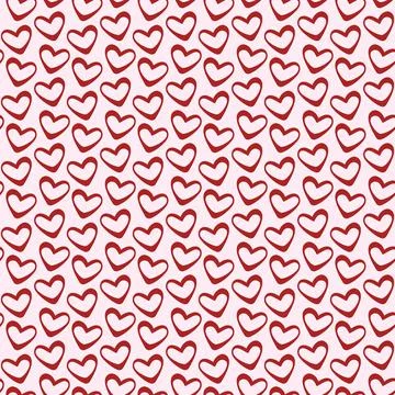 Valentines day seamless heart pattern 02 Stock Illustration
