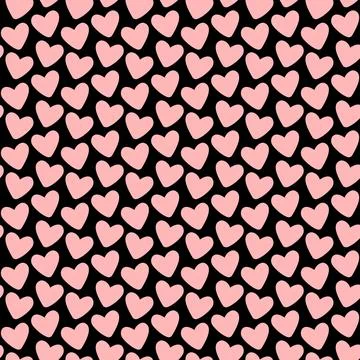 Valentines day seamless heart pattern 03 Stock Illustration