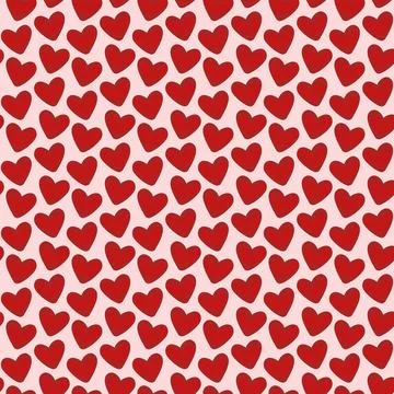 Valentines day seamless heart pattern 01 Stock Illustration