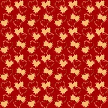 Valentines day seamless heart pattern 11 Stock Illustration