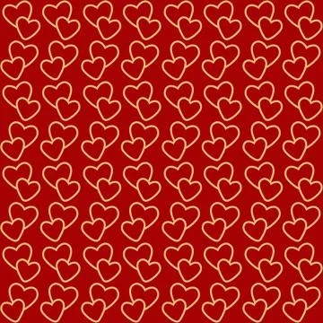 Valentines day seamless heart pattern 08 copy Stock Illustration