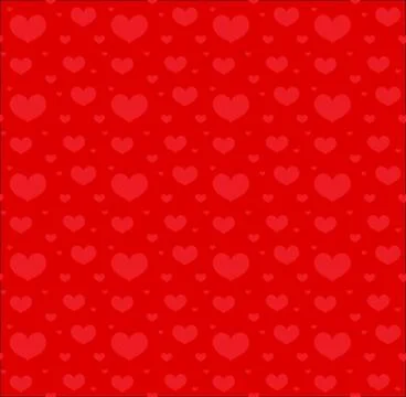 Valentines Day seamless pattern with hearts. Love, romance endless background Illustrazione stock