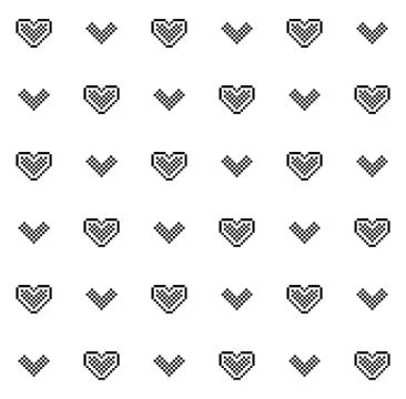 Valentine's Day seamless pattern Illustrazione stock
