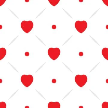 Valentines day seamless pattern Stock Illustration