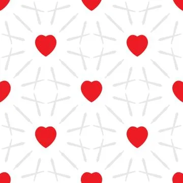 Valentines day seamless pattern Stock Illustration