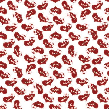 Valentine's day seamless pattern Stock Illustration