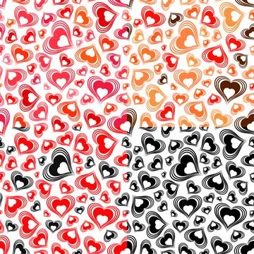 Valentines Day Seamless Pattern Stock Illustration