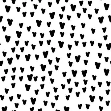 Valentine's day. Seamless pattern in sketch style on white background. Cover Stock Illustration
