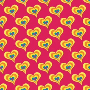 Valentine's Day seamless pattern vector heart and arrow Stock Illustration