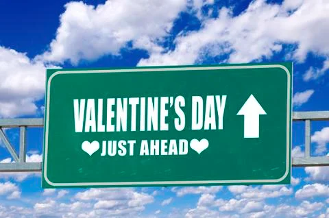 Valentine's day sign Stock Illustration