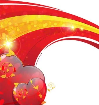 Valentine's Day sparkling background Stock Illustration
