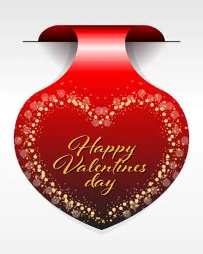 Valentines Day sticker Stock Illustration