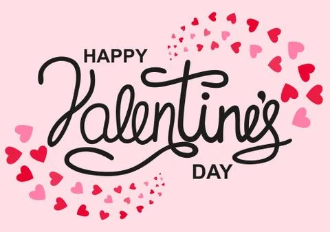 Valentine's day template design Illustration