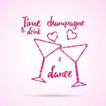 Valentines  Day template. Stock Illustration