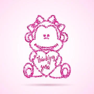 Valentines  Day template. Stock Illustration