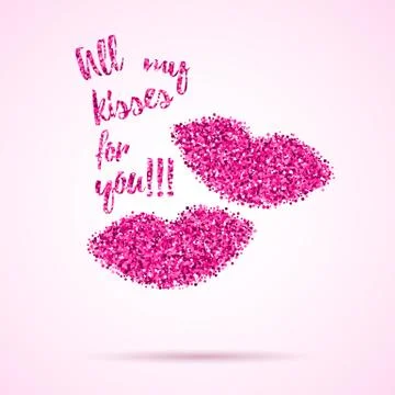 Valentines  Day template. Stock Illustration