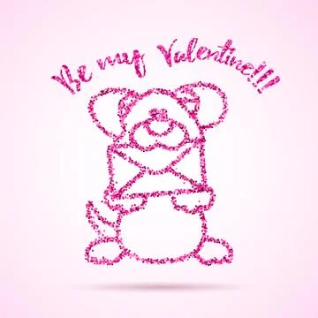 Valentines  Day template. Stock Illustration