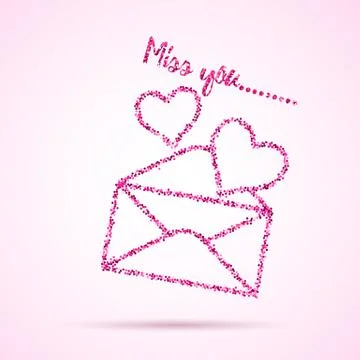 Valentines  Day template. Stock Illustration