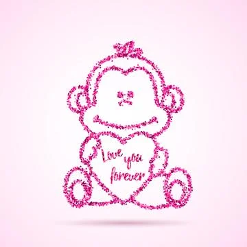 Valentines  Day template. Stock Illustration