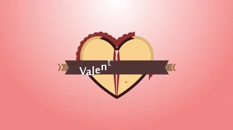 Valentines Day Text Animation Stock Footage 66113025