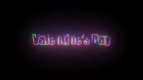 Valentine’s Day Text Animation Stock Footage 324811798