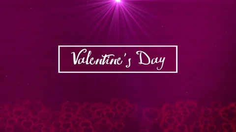 Valentines Day Text Background Stock Footage 71122269