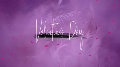 Valentine’s Day Text Motion Background Stock Footage 146708732