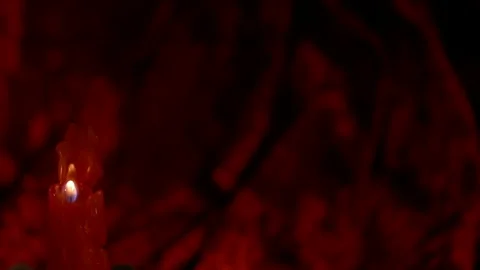 Valentine's day theme. burning candle, Ideal for themes Video stock 299788026