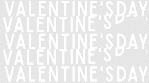 Valentine's Day Typographic Background Stock Footage 314217159