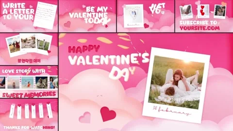 Valentine's Day Typography | After Effects  After Effects	Stock