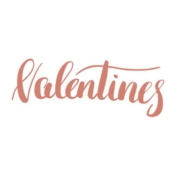 Valentines Day typography Stock Illustration