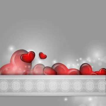 Valentine's Day vector background Stock Illustration