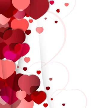 Valentines Day vector background. Stock Illustration