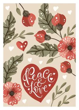 Valentines day vector card. Stock Illustration