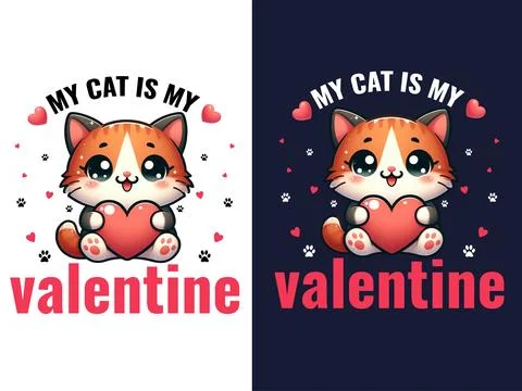 Valentine's day vector tshirt design free downdoad Stock Illustration