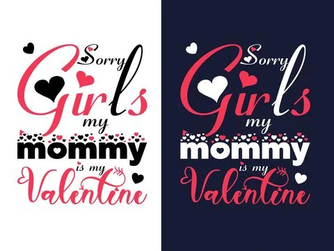 Valentine's day vector tshirt design free downdoad Illustrazione stock