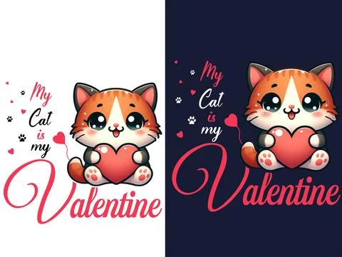 Valentine's day vector tshirt design free downdoad Stock Illustration