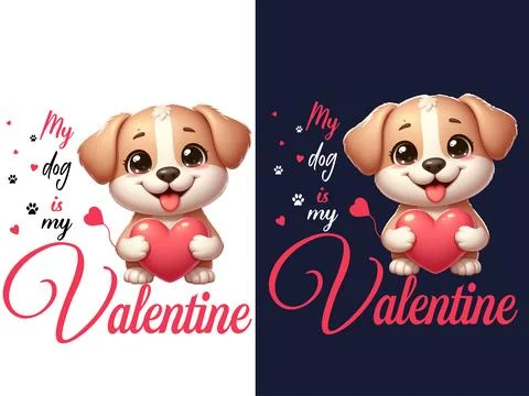 Valentine's day vector tshirt design free downdoad Stock Illustration