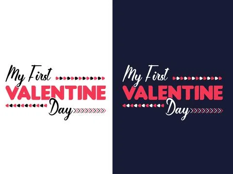 Valentine's day vector tshirt design free downdoad Illustrazione stock