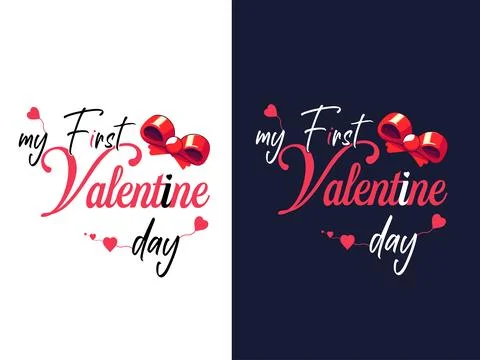 Valentine's day vector tshirt design free downdoad Stock Illustration