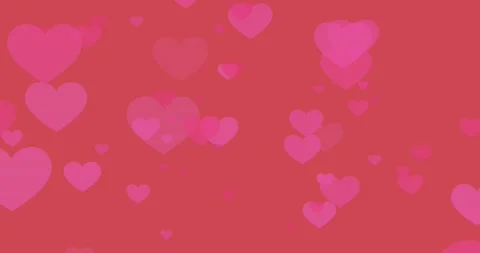 Valentine's day video background cute red Stock Footage 170058299