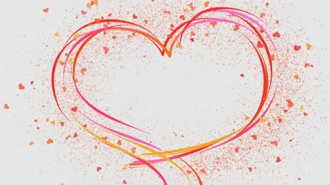 Valentine's day. Video design element with alpha channel. Stock Footage 147717575