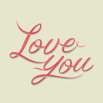 Valentines day vintage lettering background Ilustração Stock